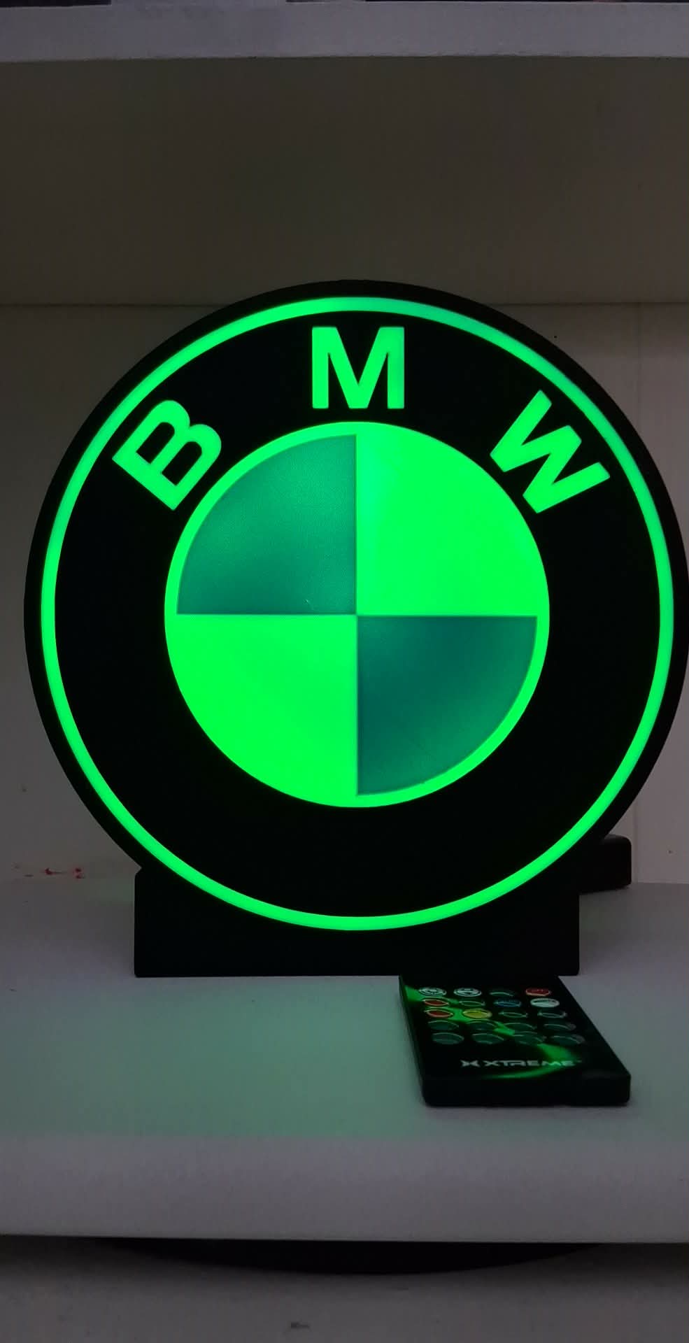 BMW LED light box – custom 3D printed – Lit Layer Creations